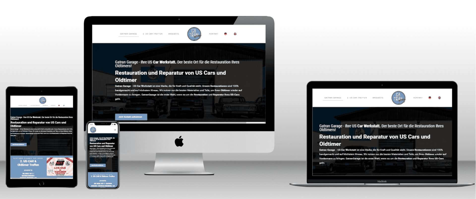 Responsive Design für Autowerkstatt-Webseite