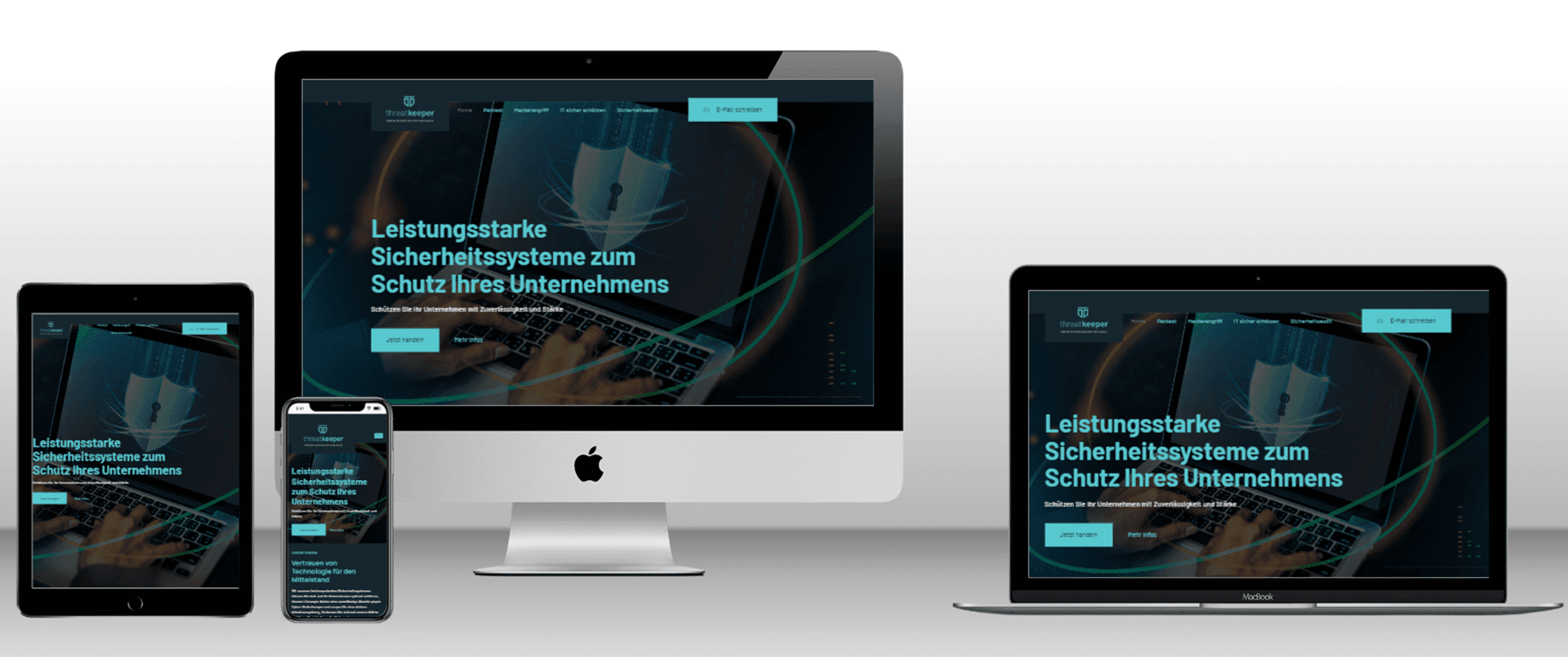 Responsive Webdesign auf verschiedenen Geräten